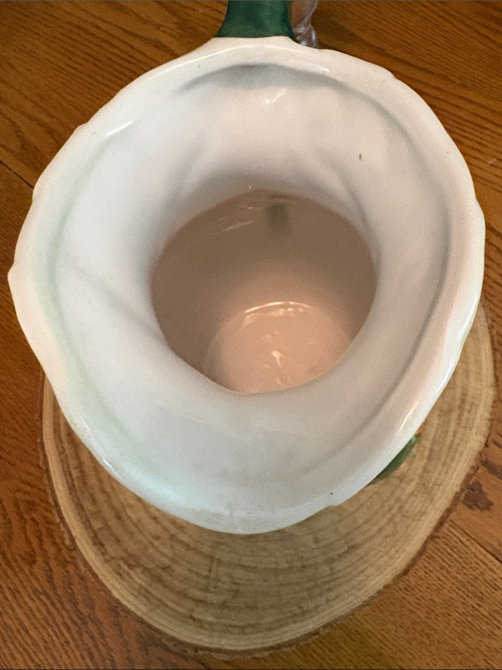Vintage Cantaloupe Pitcher Vase, Made by Valli Ceramiche, Italy - Picture 9 of 10